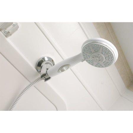 CAMCO SHOWER HEAD KIT-WHITE W/ON/OFF INCLUDES HOSE, HEAD, MOUNT&HRDW 43714